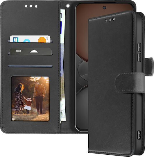 Avizar Case Realme C75 14x Dragonne Clapet Wallet Support Black