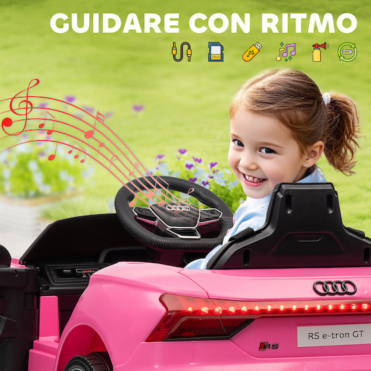 HomCom Electric One-Seater Car with Remote Control 12 Volt Pink