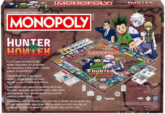 Настолна игра Monopoly - Hunter x Hunter за 2-6 играчи 12+ години (EN) Winning Moves