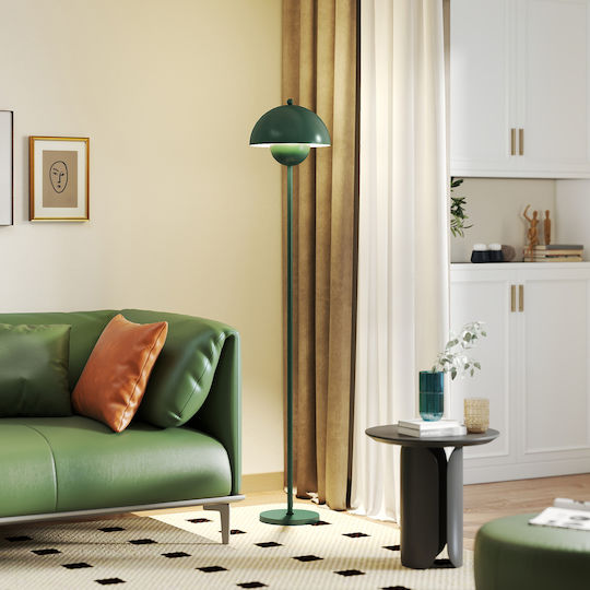 HomCom Floor Lamp H155xW30cm. with Socket for Bulb E27 Green