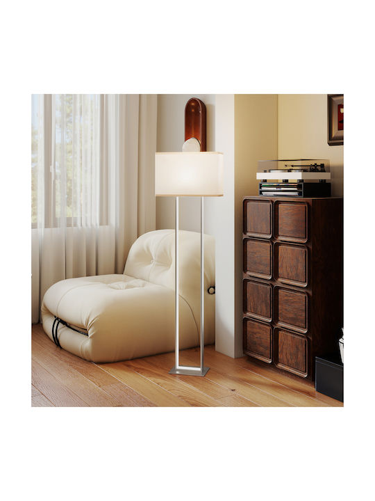 HomCom Floor Lamp H150cm. White