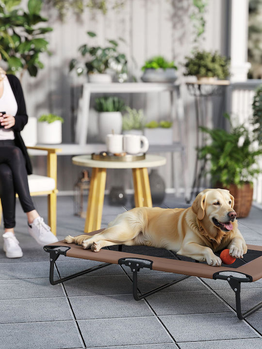 Pawhut Dog Bed Houses Brown 107x61cm