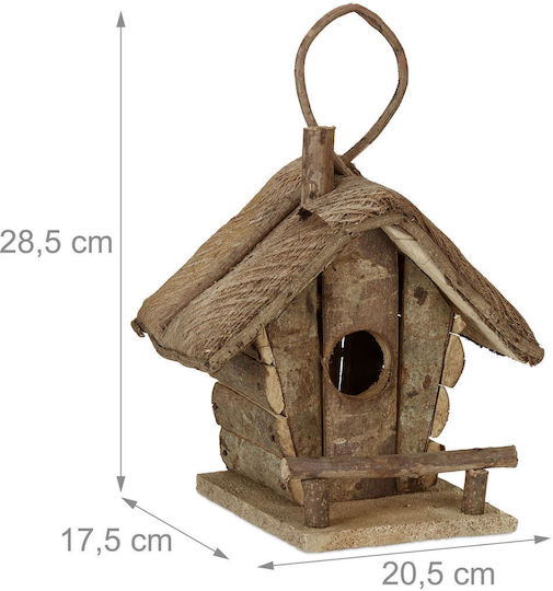 Relaxdays Decorațiuni de perete de Grădină Lemn 20.5bucx17.5bucx28.5buc 10027973