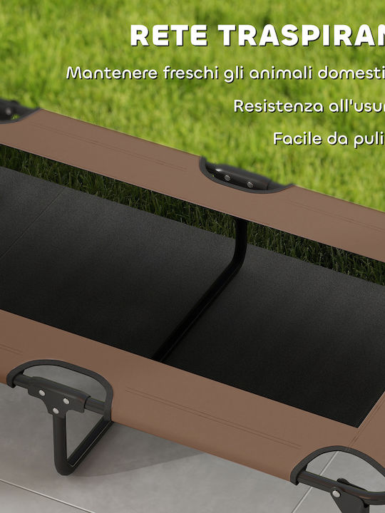 Pawhut Dog Bed Houses Brown 107x61cm