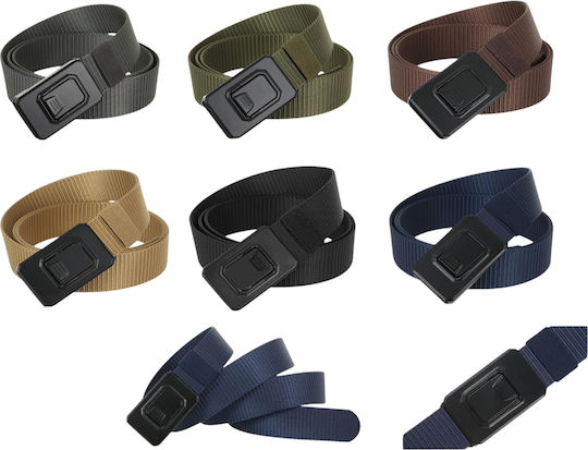 Curea Bărbătească Tip Militar Molle Nylon Tactică Șase Culori Cataramă Quick Release Mărime Unică Kaki Gy9q