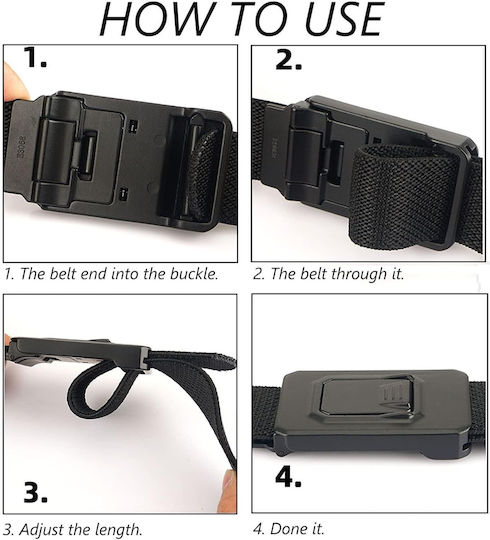 Curea Bărbătească Tip Militar Molle Nylon Tactică Șase Culori Cataramă Quick Release Mărime Unică Kaki Gy9q