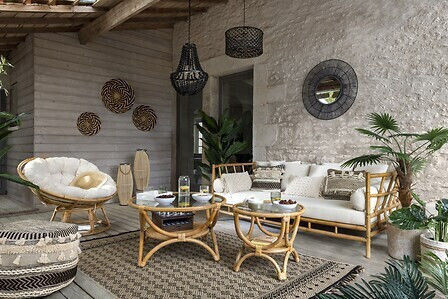 Atmosphera Φαναράκι Bamboo Μπεζ 27x27x27εκ. Atmosphera Φαναράκι Bamboo Μπεζ 27x27x27εκ.