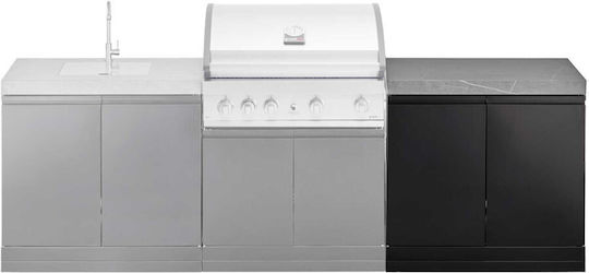 Grandhall Außenküchenmodul Arbeitsplatten Stauraum Grandhall K01000292w