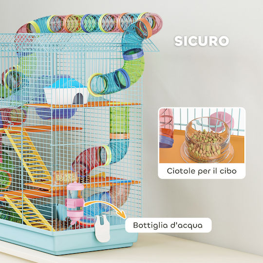 Pawhut Rodent Cage 47x30x59cm