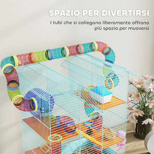 Pawhut Rodent Cage 47x30x59cm