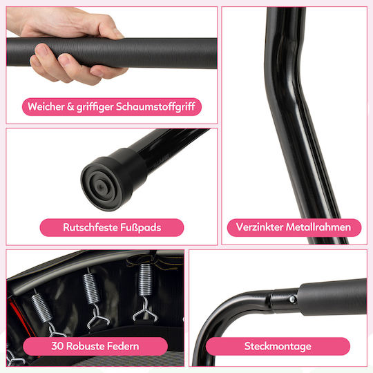 Costway Trampolină pentru copii Diametru 77cm cu Mâner