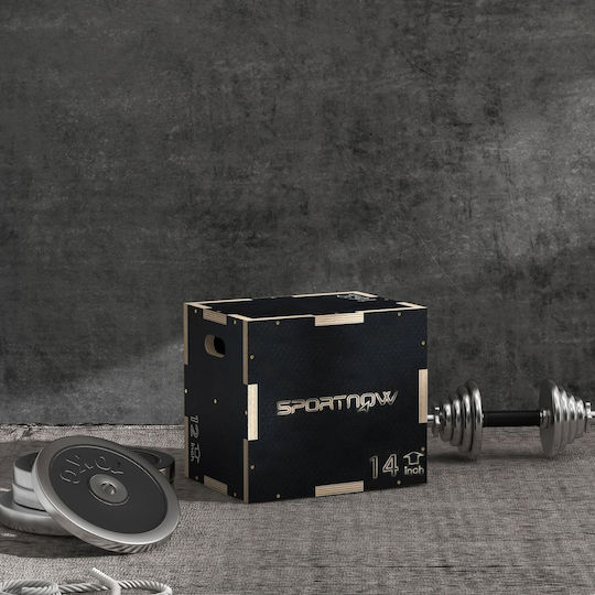 Sportnow A93-055V00BK Πλειομετρικό Κουτί Ξύλινο