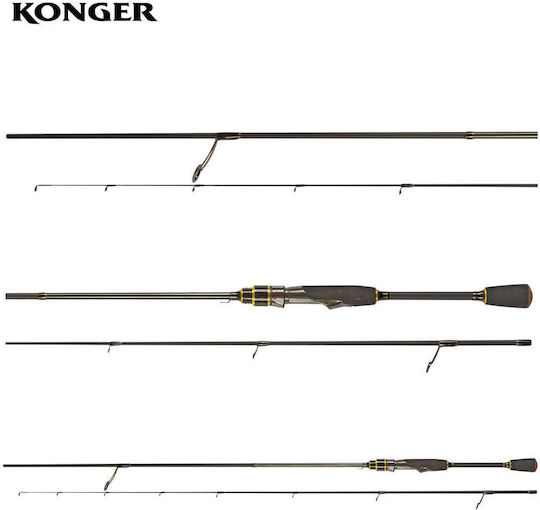 Konger Vistar Spin L Καλάμι Ψαρέματος για Light Rockfishing 2.40m 3-15gr