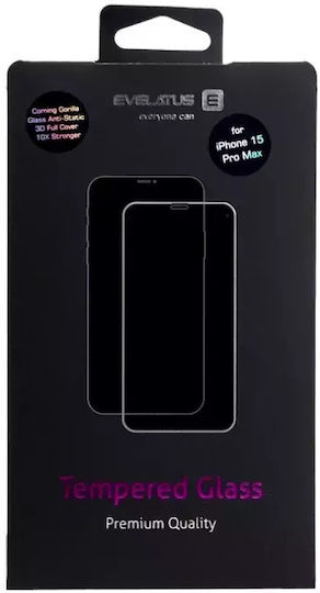 Evelatus 3D Privacy Tempered Glass Μαύρο (iPhone 17 Pro Max / iPhone 16 Pro Max)