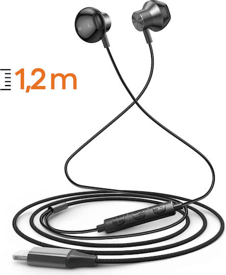 Linq Wired Earphones Lightning Semi-intra-auicular Black