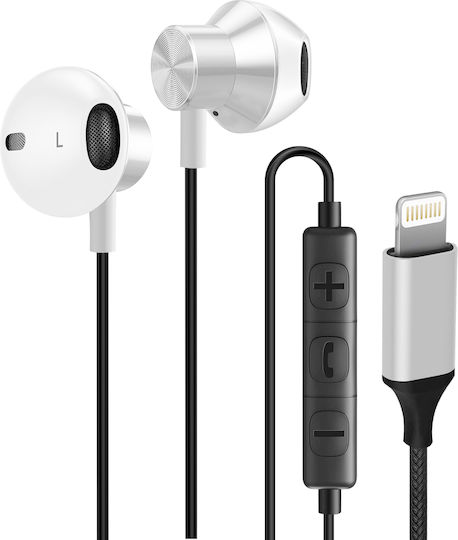 Linq Kabelgebundene In-Ear Lightning Halbintra-aurale Silber