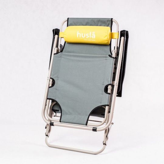 Husla Lounger-Armchair Beach Gray 98x12x61cm
