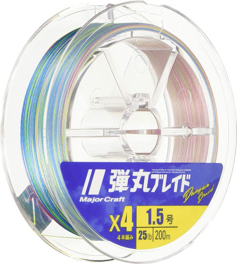 MajorCraft Dangan Braid Νήμα Ψαρέματος 200m / 0.1mm