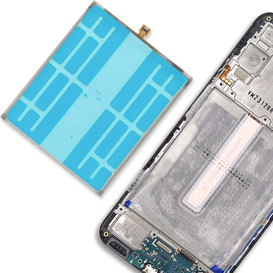 Clappio Battery Adhesive Samsung Galaxy A31 Solid Mounting Transparent