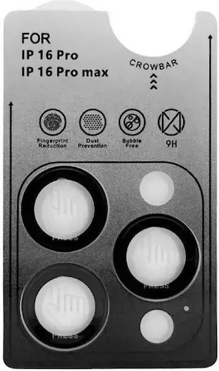 Evelatus Camera Protection Tempered Glass for the iPhone 16 Pro, iPhone 16 Pro Max EVEAPP16PlusCLW