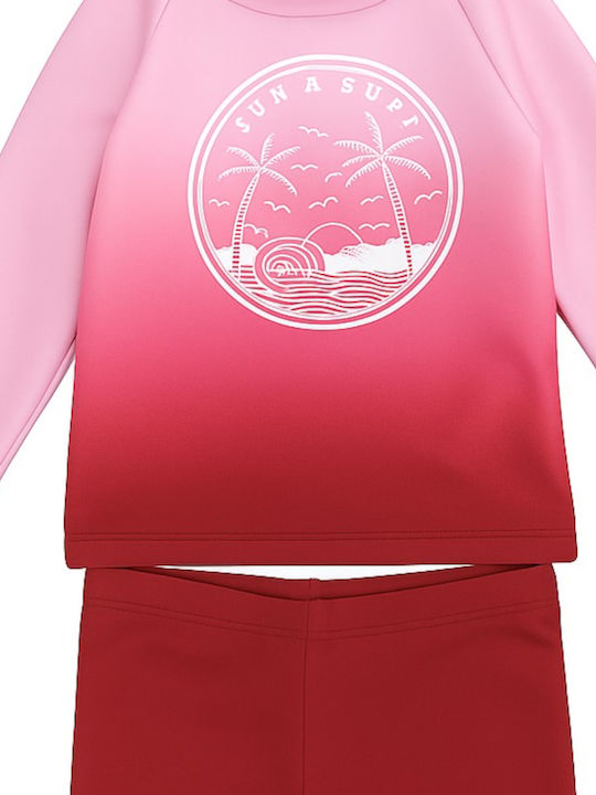 Joyce Sun & Surf Kids Swimwear Swimwear Set Pink Bordeaux