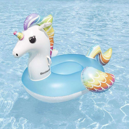 Bestway Kids' Inflatable Pool Mattress Unicorn Light Blue 163x110cm