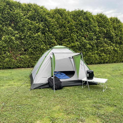 Trizand Table Aluminum for Camping Foldable in Case 40x26x26cm Beige