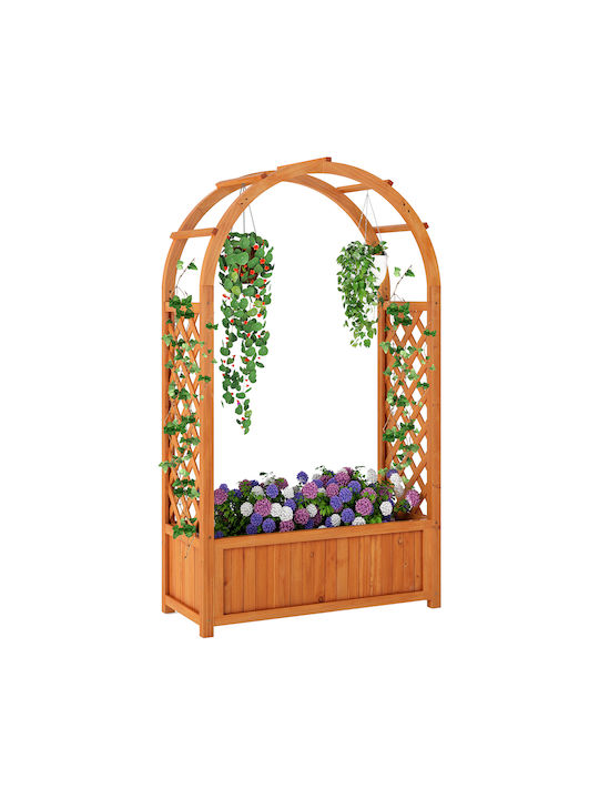 Costway Blumenkasten Hölzernes Brown 83x36x146cm.