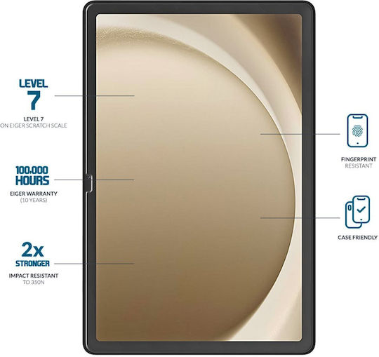 Eiger Tempered Glass Film Samsung Galaxy Tab A9 Plus Transparent