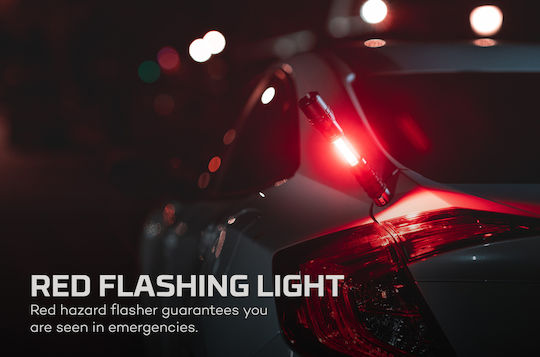 Nebo Rechargeable Flashlight LED IP67 with Maximum Brightness 2000lm Red