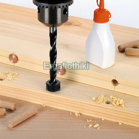 Wolfcraft Satz 3 Bohrer mit Zylindrischem Schaft für Holz και Glas/Fliesen