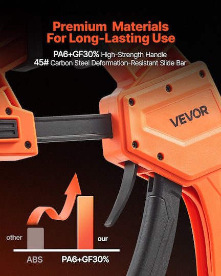 Vevor Bar Clamps Woodworking 2-Pack 30.48 Cm One-Handed Clamp Spreader 154kg