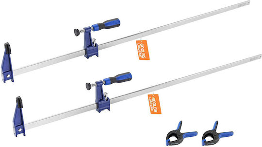 Vevor Bar Clamps Woodworking 2-Pieces 91.4cm Opening Lockable F Clamp Cast Iron