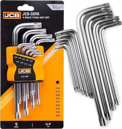 JCB Set 2 Torx Wrenches 9pcs