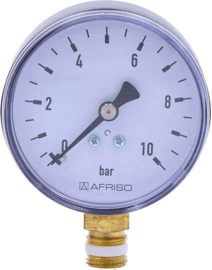 Rf Heating Pressure Gauge 63 Ax = 63mm 0-10bar 1/4 "cl 2.5 63514