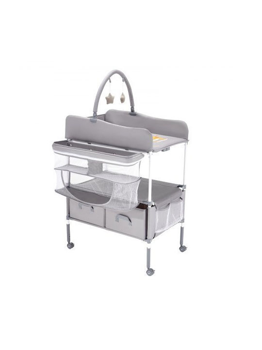 Baby Dresser With 2 Drawers Gray 76.2x75x100.5cm