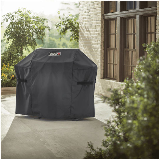 Weber Premium Grill Cover Black from Polyester with UV Protection 129.5cmx45.2cmx106.68cmcm
