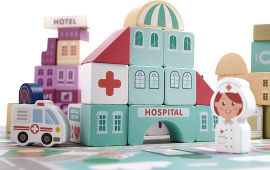 Blocuri Puzzle City Din Lemn 100buc