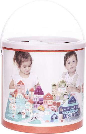 Blocuri Puzzle City Din Lemn 100buc