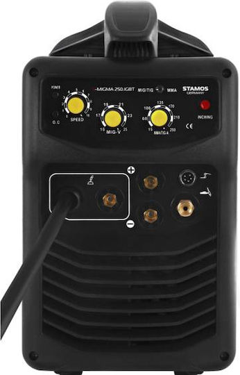 Stamos Germany Sudură Inverter MAG / MIG / TIG / MMA cu Curent Maxim de Sudare 250A și Ciclu de Lucru 60%