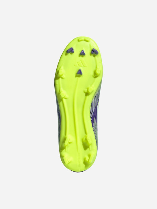 F50 League FG/MG Ghete De Fotbal Pentru Copii Cu Crampoane Purple Rush / Cloud White / Lucid Lemon