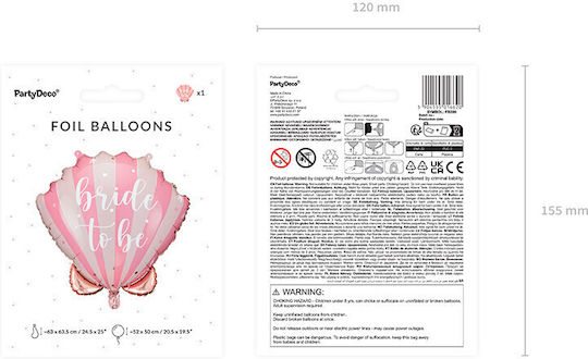 Foil Balloon Shell Bride To Be 52x50 Cm Mix 1 Carton 50 Pcs