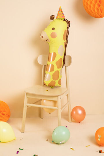 Foil Luftballon Nummer 1 Giraffe 42x90 cm Mix