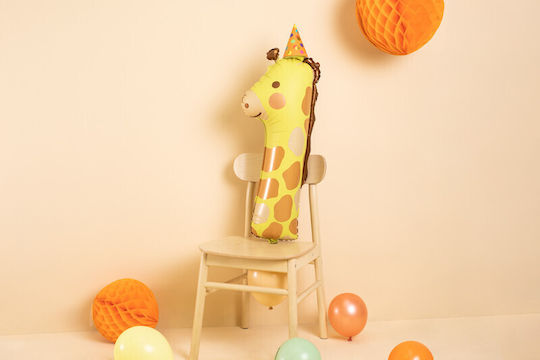 Foil Luftballon Nummer 1 Giraffe 42x90 cm Mix