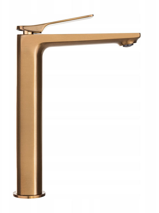 Invena Mixing Tall Sink Faucet Copper