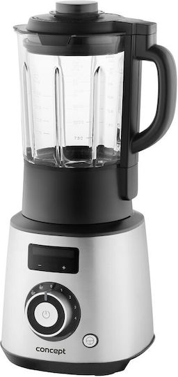 Concept Μπλέντερ με Γυάλινη Κανάτα 1.75 lt 1500W Γκρι SM1000