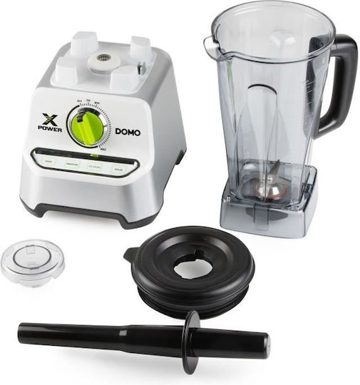 Domo Μπλέντερ με Κανάτα Tritan 2 lt 1500W Γκρι DO747BL