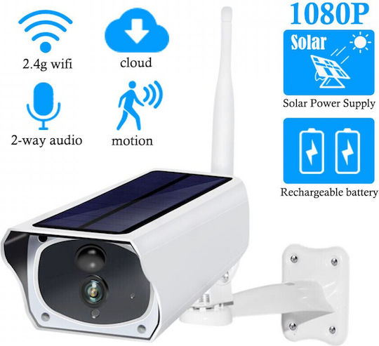 FOXMAG24.SOLARCAM Cameră de Supraveghere IP Wi-Fi Full HD 1080p Rezistentă la Apă cu Baterie