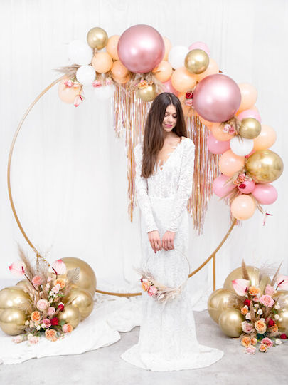 Glossy Round Balloon 60cm Rose Gold