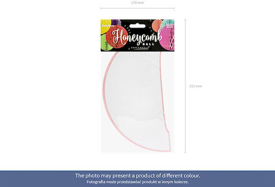 Pom Pom Din Hârtie Albastră 30cm